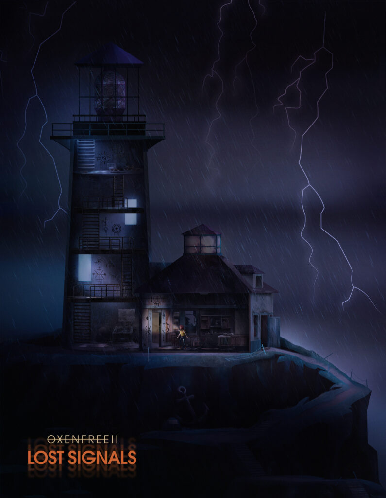 A lighthouse in OXENFREE II: Lost Signals